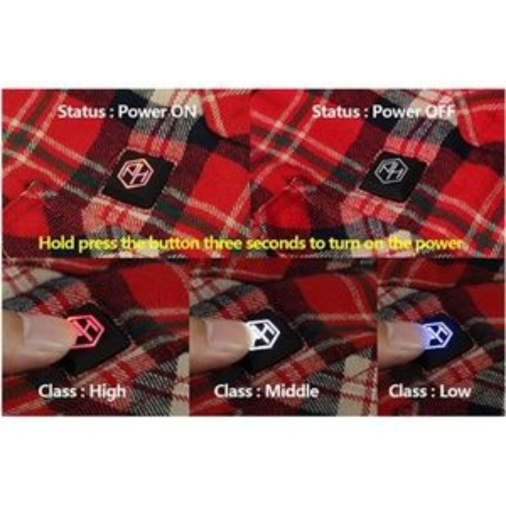 ✔NEW! Men's 🔥HEATED🔥 Flannel Jacket - Picture 6 of 7